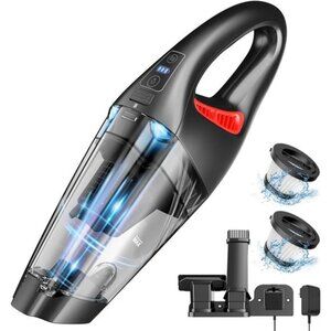 Handheld Vacuum Cordless Hand Vacuum with 9000PA/LED, Dust Busters Hand Vacuum